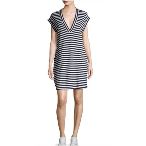 ATM Dress Striped XS Sailor Blue White - Picture 1 of 10
